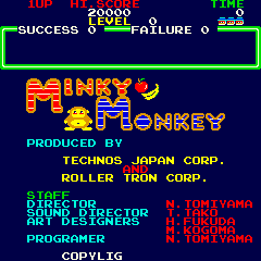 Minky Monkey Title Screen